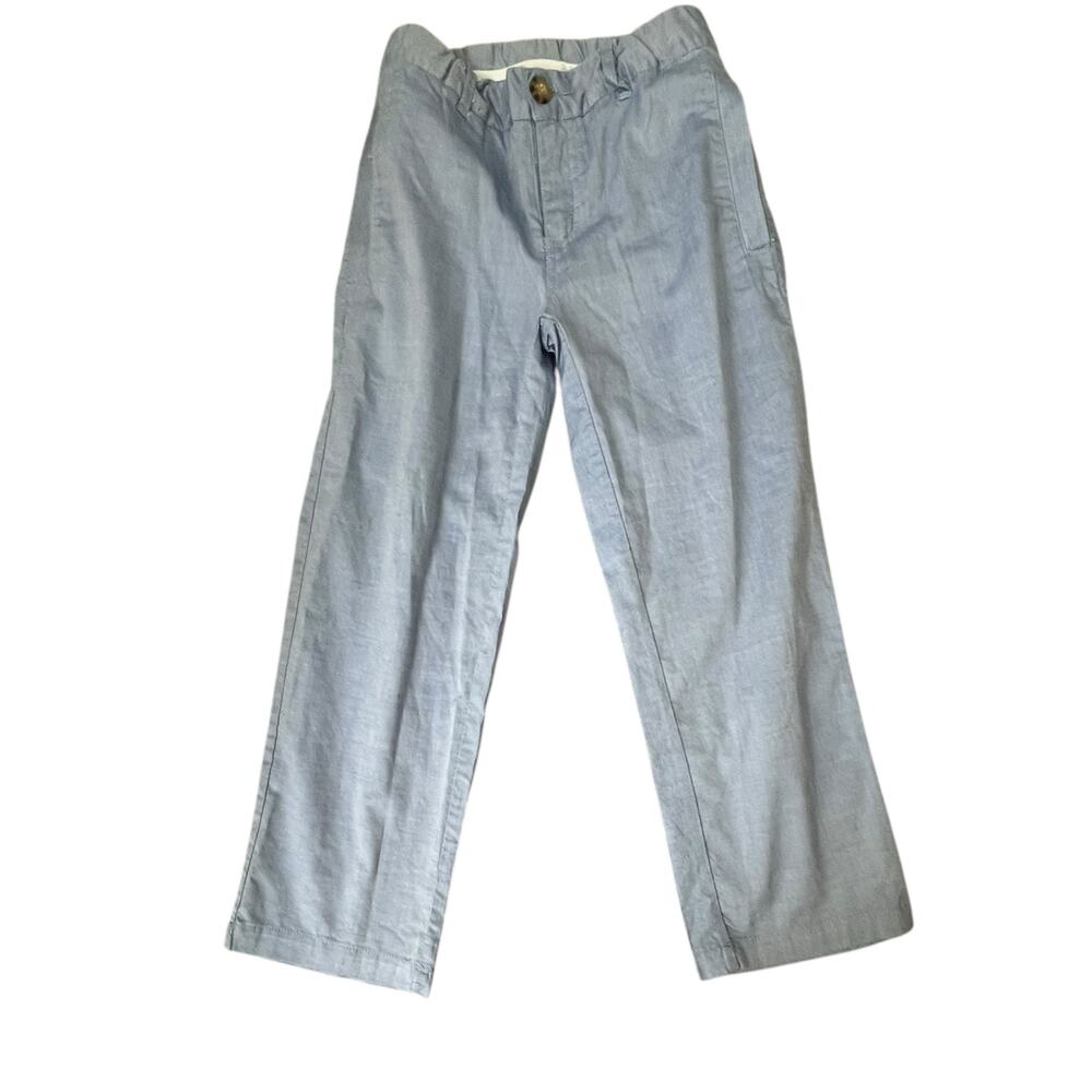 Jack Thomas Boys Light Blue Cotton Pants | Size 5 | Adjustable Waist